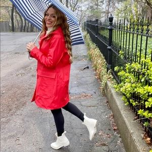 Joe Fresh Red Raincoat